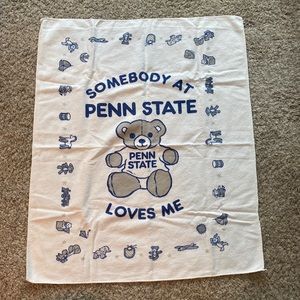 Vintage Penn State receiving blanket.